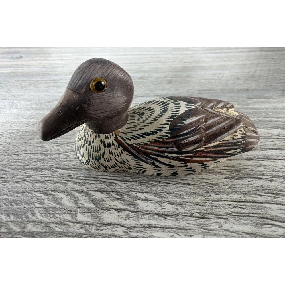 3 Vtg Hand Painted Wooden Ducks Figurines People's Republic Of China Numbered
